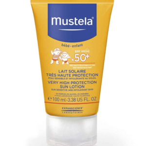 Mustela Lait Solaire Très Haute Protection SPF 50+ Waterproof – 100 ml Promo Parapharmacie Casablanca Maroc - Medical Media Store