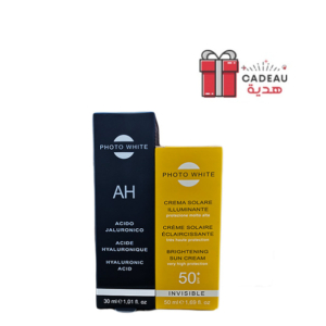 Photo White AH Crème Acide Hyaluronique 30ml + Ecran Invisible Promo Parapharmacie Casablanca Maroc - Medical Media Store