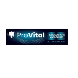Pro vital dentifrice blancheur au charbon actif 75g Promo Parapharmacie Casablanca Maroc - Medical Media Store