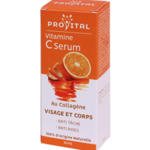 Pro Vital Vitamine C Sérum au Collagène – 30 ml Promo Parapharmacie Casablanca Maroc - Medical Media Store