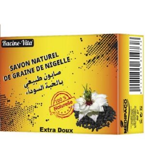 RACINE VITA SAVON NATUREL DE GRAINE DE NIGELLE Promo Parapharmacie Casablanca Maroc - Medical Media Store