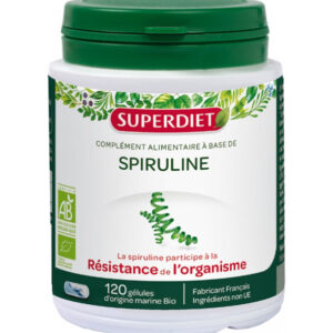Super Diet Spiruline – 120 Gélules Promo Parapharmacie Casablanca Maroc - Medical Media Store