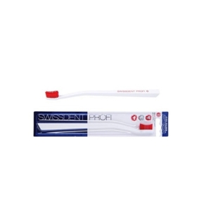 SWISSDENT BROSSES À DENTS MEDIUM ( BLANC/ROUGE ) Promo Parapharmacie Casablanca Maroc - Medical Media Store