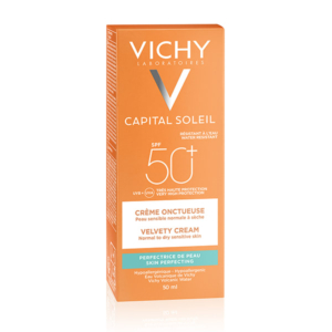 Vichy Capital Soleil Crème Onctueuse SPF50+ Peau Sensible Normale à Sèche | 50ml 2 Promo Parapharmacie Casablanca Maroc - Medical Media Store