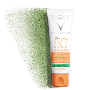 Vichy Capital Soleil Crème Solaire Matifiante 3en1 SPF50+ Peau Mixte Acnéique | 50ml 1 Promo Parapharmacie Casablanca Maroc - Medical Media Store