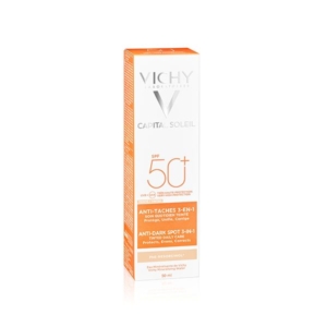 Vichy Capital Soleil Soin Anti-Taches Teinté 3en1 SPF50+ Tous Types de Peaux | 50ml 2 Promo Parapharmacie Casablanca Maroc - Medical Media Store