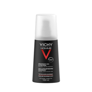 Vichy Homme Déodorant Vaporisateur Ultra-Frais 24H Peau Sensible | 100ml Promo Parapharmacie Casablanca Maroc - Medical Media Store