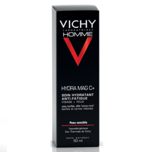 Vichy Homme Hydra Mag C+ Soin Hydratant Anti-Fatigue Visage et Yeux Sensibles | 50ml 2 Promo Parapharmacie Casablanca Maroc - Medical Media Store