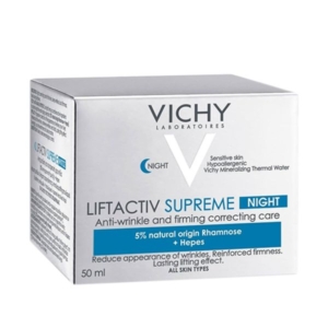 Vichy Liftactiv Supreme Crème de Nuit Anti-Rides Tous Types de Peaux | 50ml 4 Promo Parapharmacie Casablanca Maroc - Medical Media Store