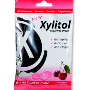 XYLITOL DROPS CHERRY SUGAR FREE 26 Pièces Promo Parapharmacie Casablanca Maroc - Medical Media Store